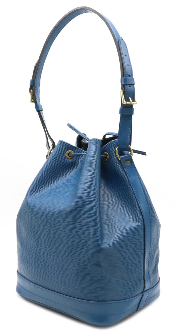 Louis Vuitton Bag Toledo Hobo Epi Shoulder Noe Drawstring Leather Blue